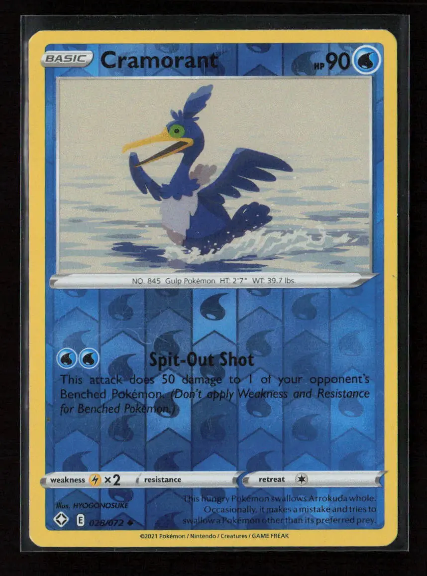 Cramorant Uncommon Shining Fates 028/072 Nm 1