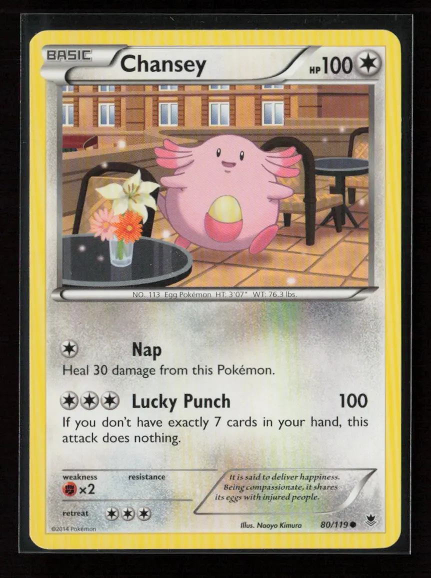 Chansey Common Xy - Phantom Forces 80/119 Lp 1