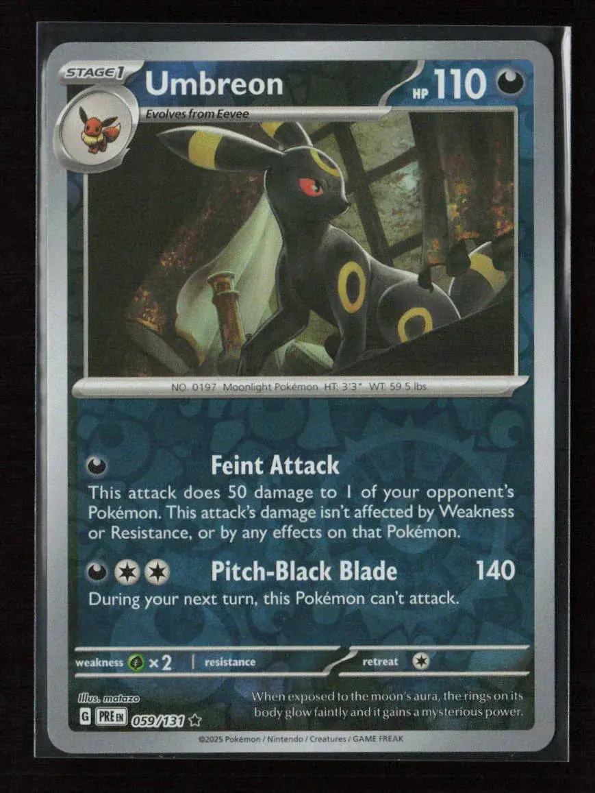 Umbreon Rare Sv: Prismatic Evolutions 059/131 Nm 1