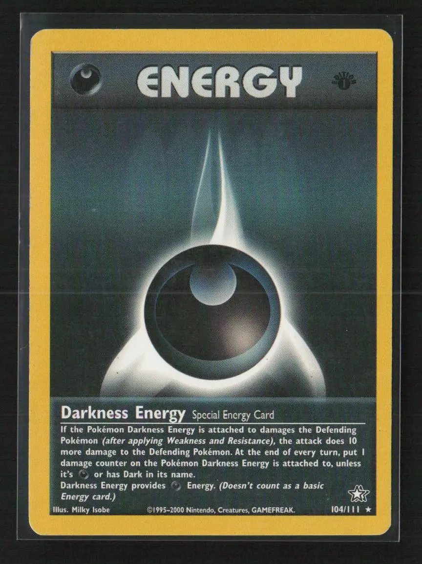 Darkness Energy Rare Neo Genesis 104/111 Nm 1