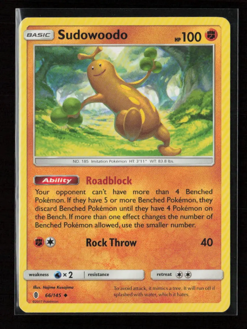 Sudowoodo Uncommon Sm - Guardians Rising 66/145 Lp 1