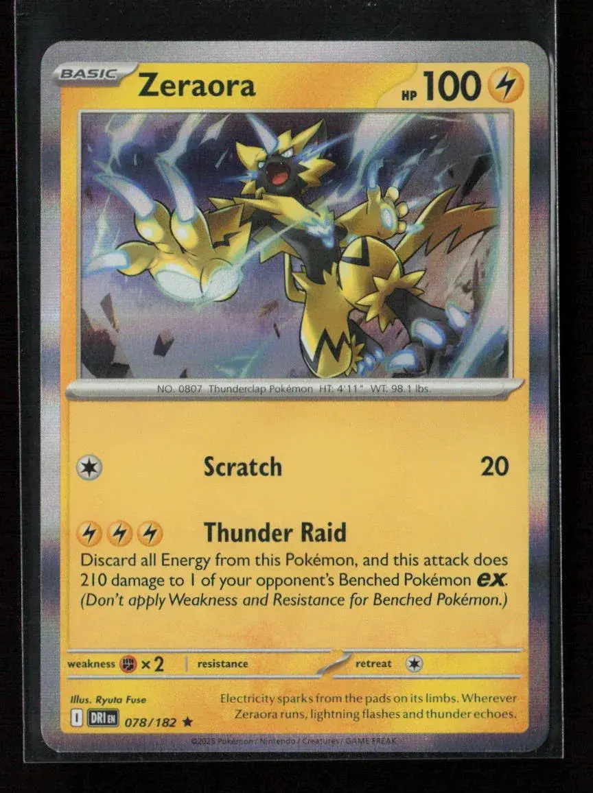 Zeraora Rare Sv10: Destined Rivals 078/182 Nm 1