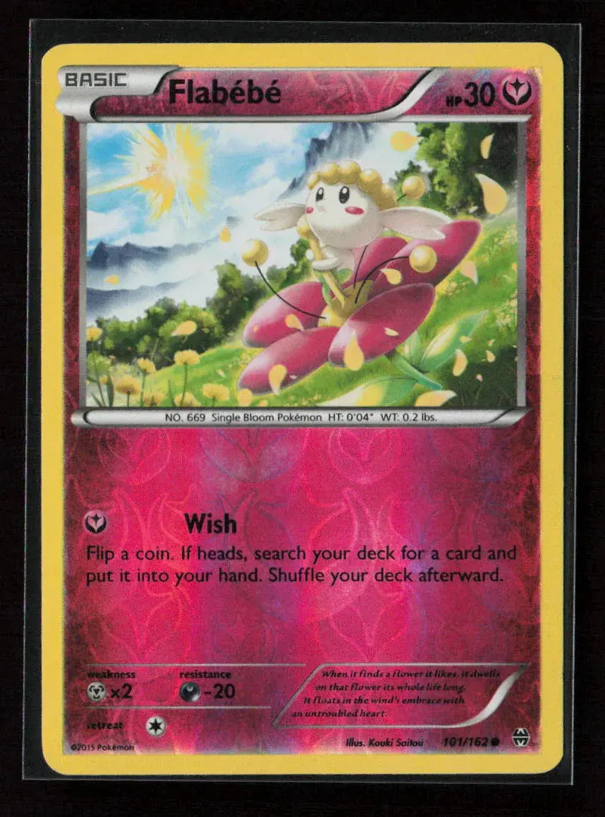 Flabebe - (Pokemon League) Promo League & Championship Cards 101/162 Lp 1