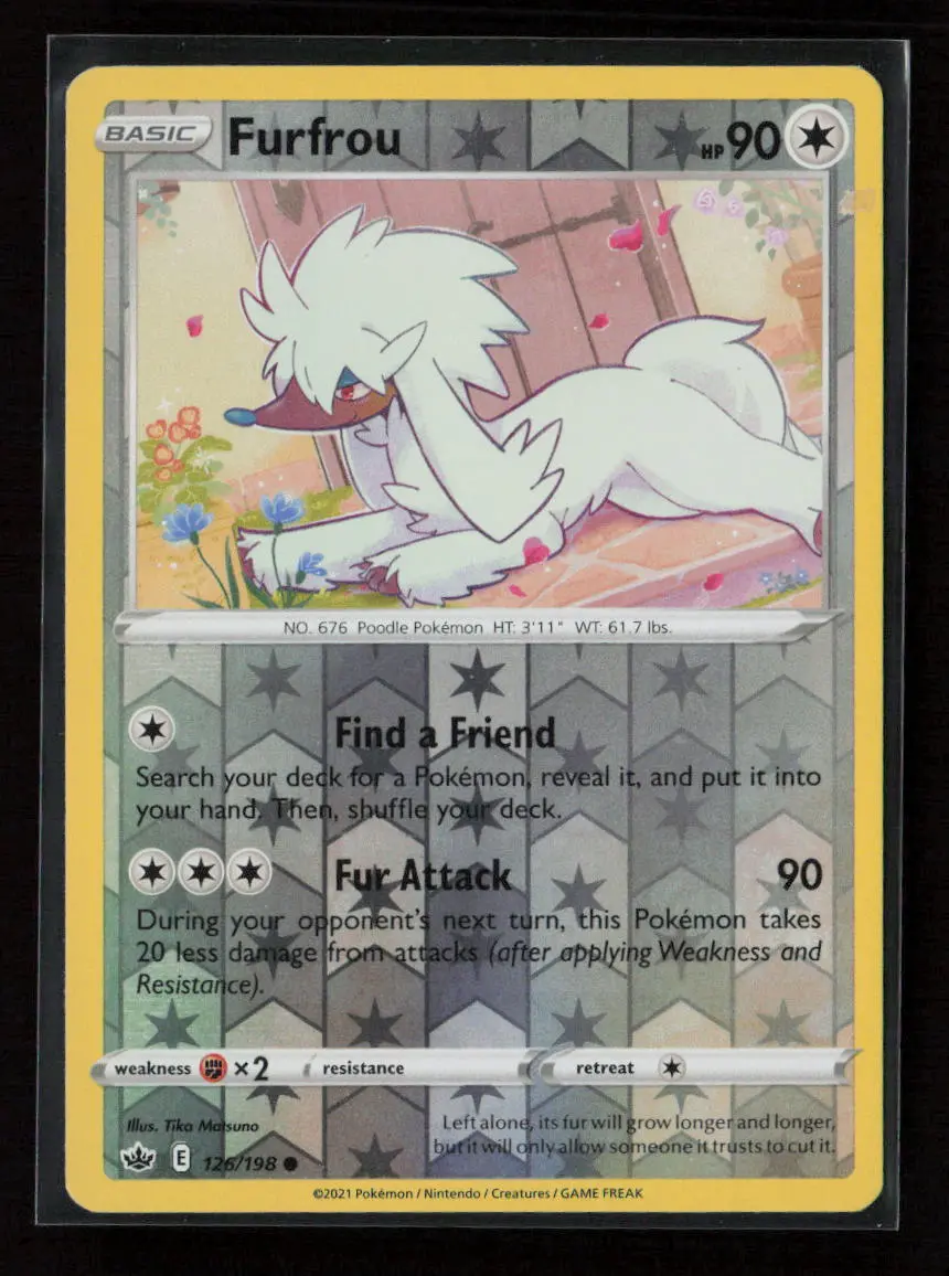 Furfrou Common Swsh06: Chilling Reign 126/198 Nm 1