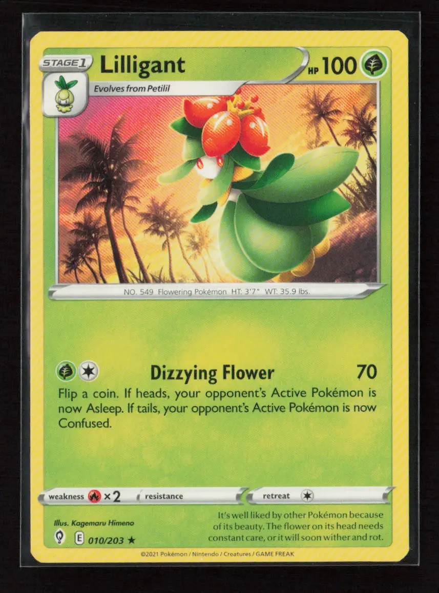 Lilligant Rare Swsh07: Evolving Skies 010/203 Lp 1