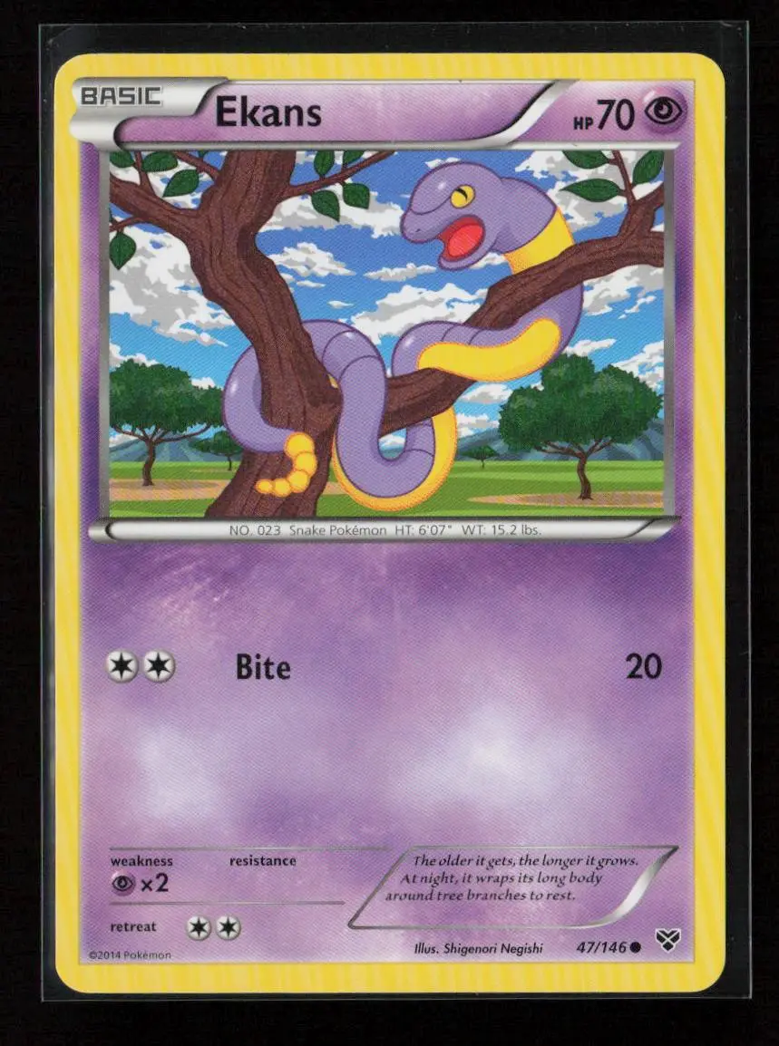 Ekans Common Xy Base Set 47/146 Nm 1