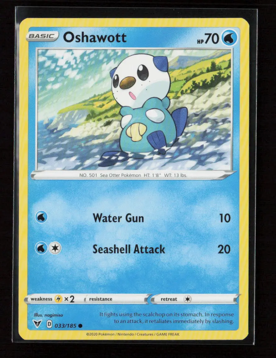 Oshawott Common Swsh04: Vivid Voltage 033/185 Lp 1