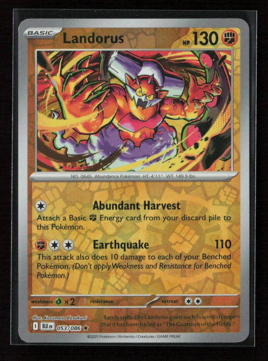 Landorus Rare Sv: Black Bolt 053/086 Nm 1