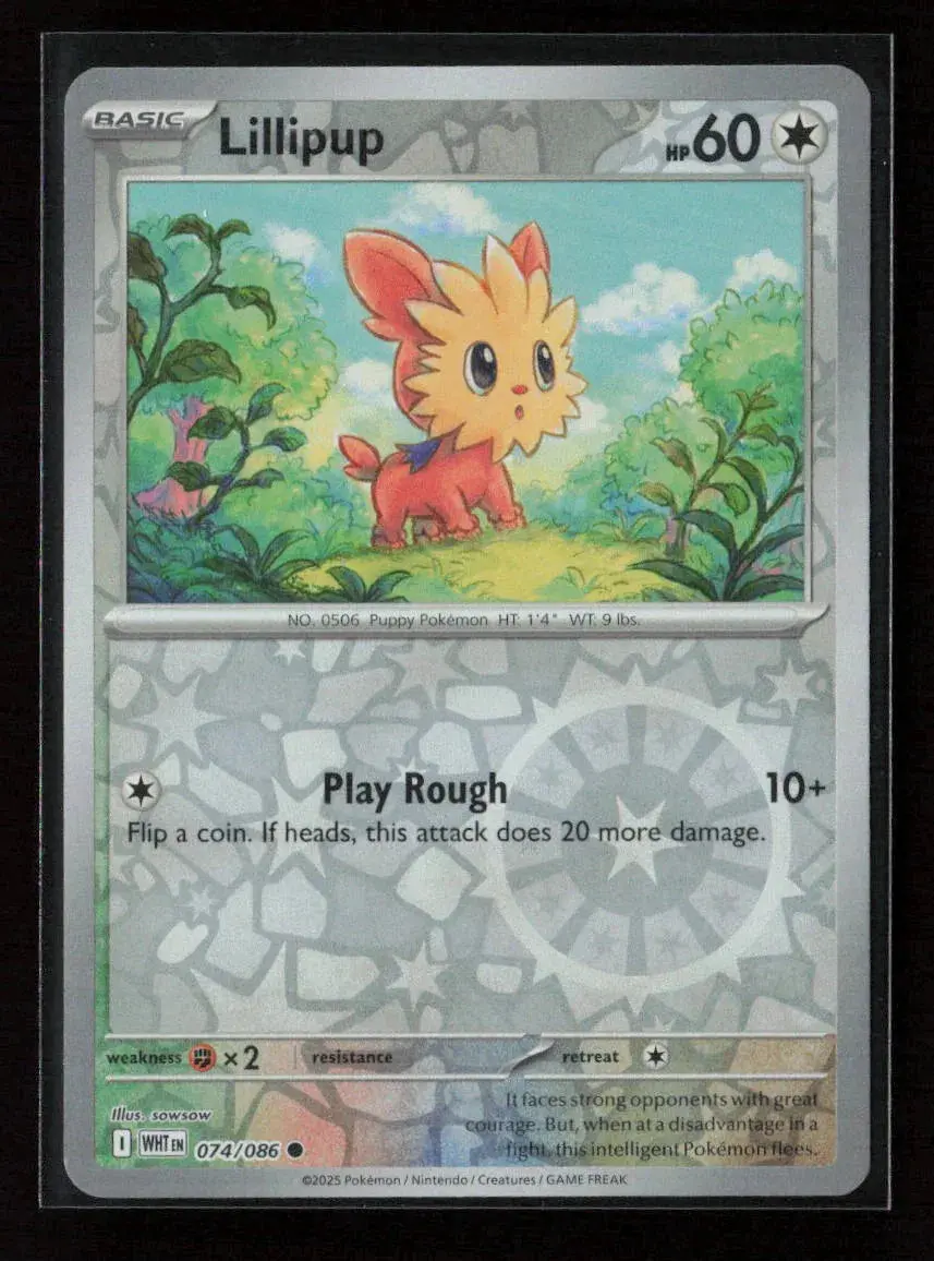 Lillipup Common Sv: White Flare 074/086 Nm 1