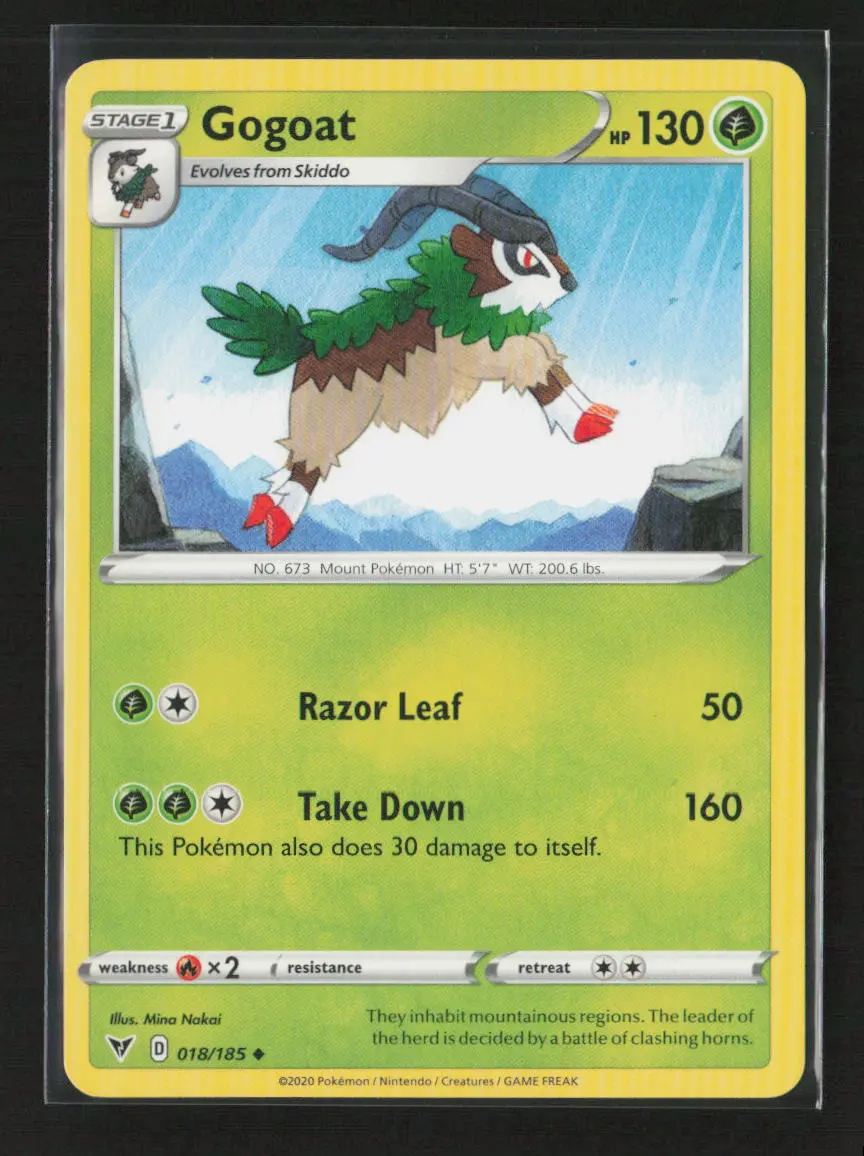 Gogoat Uncommon Swsh04: Vivid Voltage 018/185 Lp 1