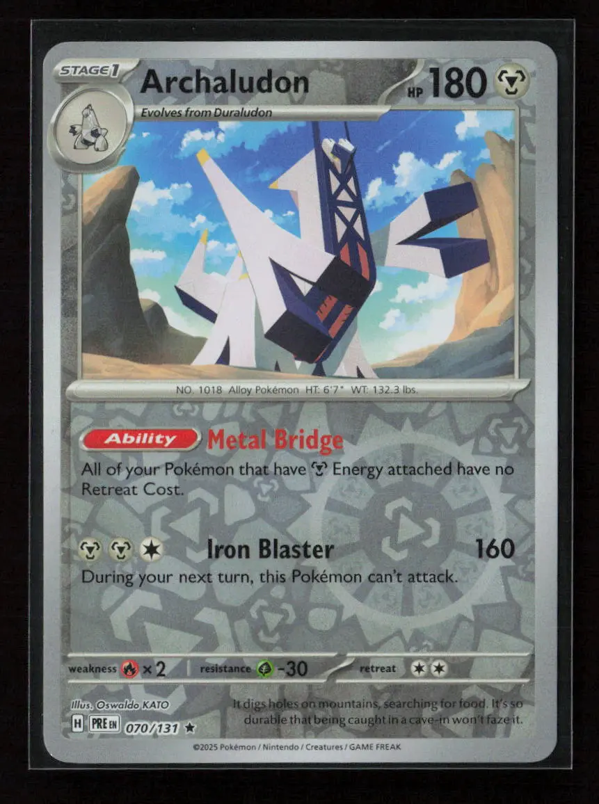 Archaludon Rare Sv: Prismatic Evolutions 070/131 Nm 1