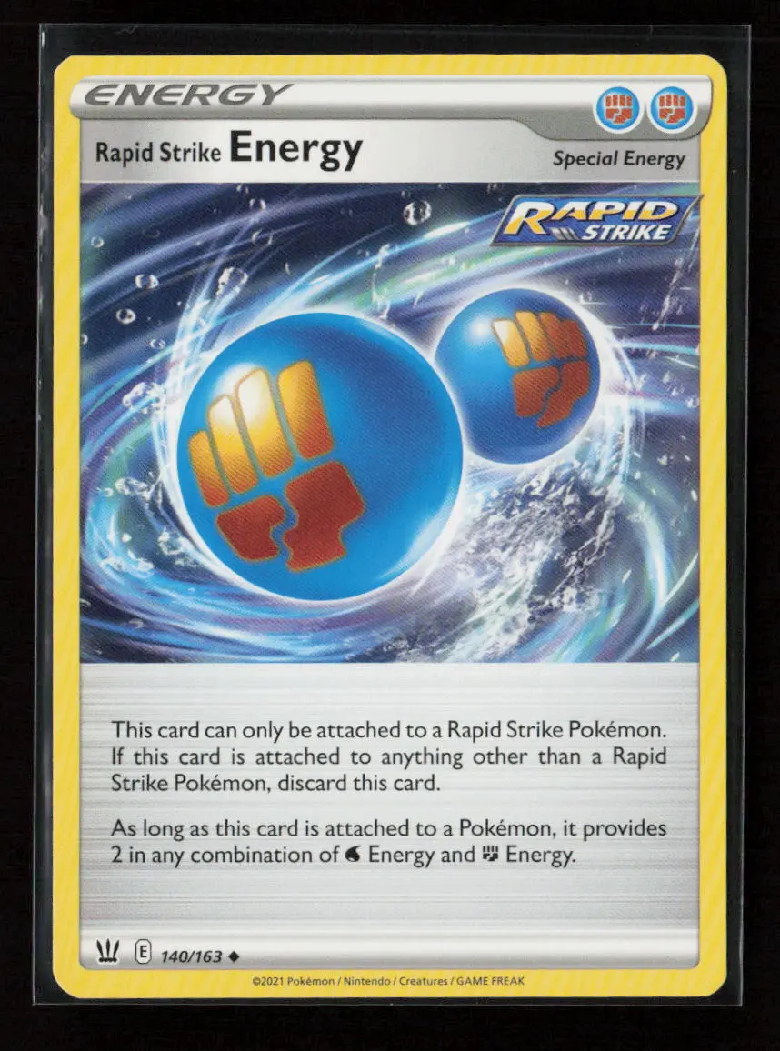 Rapid Strike Energy Uncommon Swsh05: Battle Styles 140/163 Lp 1