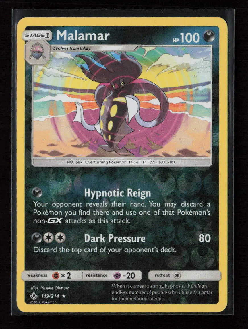 Malamar Holo Rare Sm - Unbroken Bonds 119/214 Lp 1