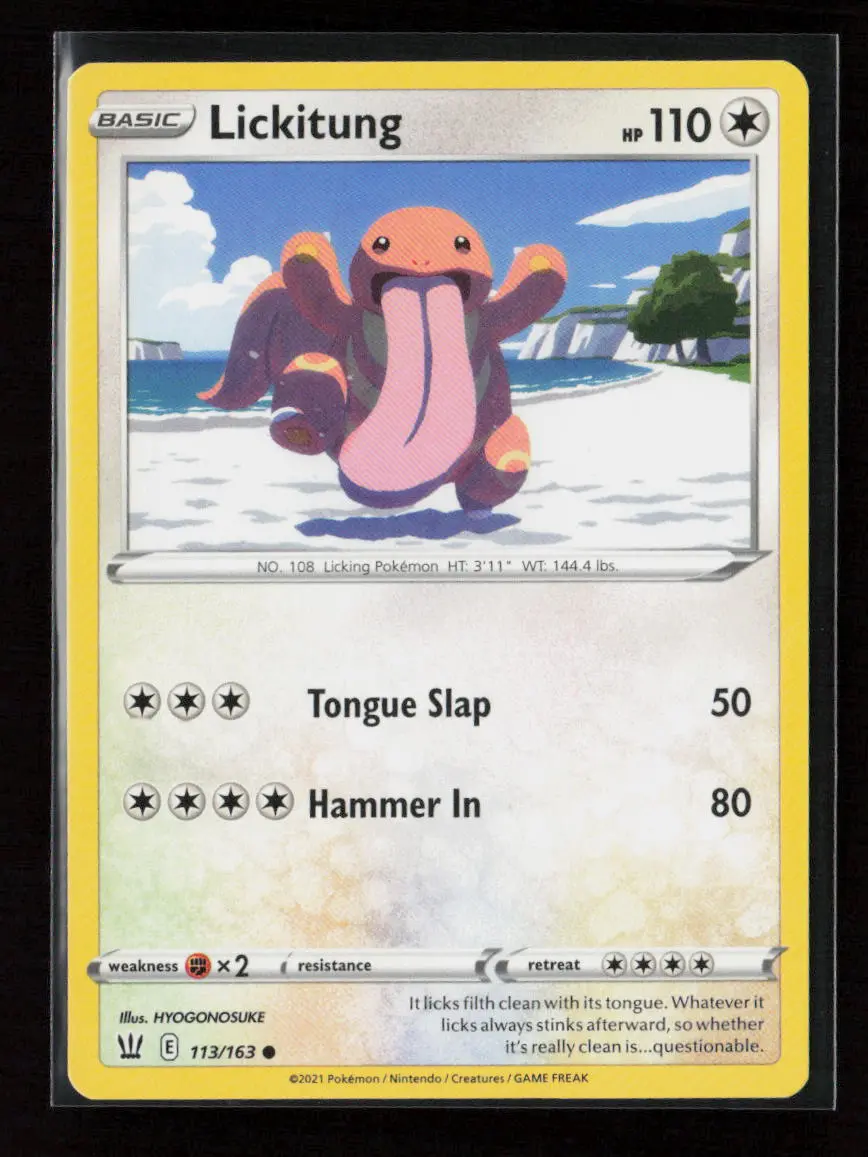Lickitung Common Swsh05: Battle Styles 113/163 Lp 1