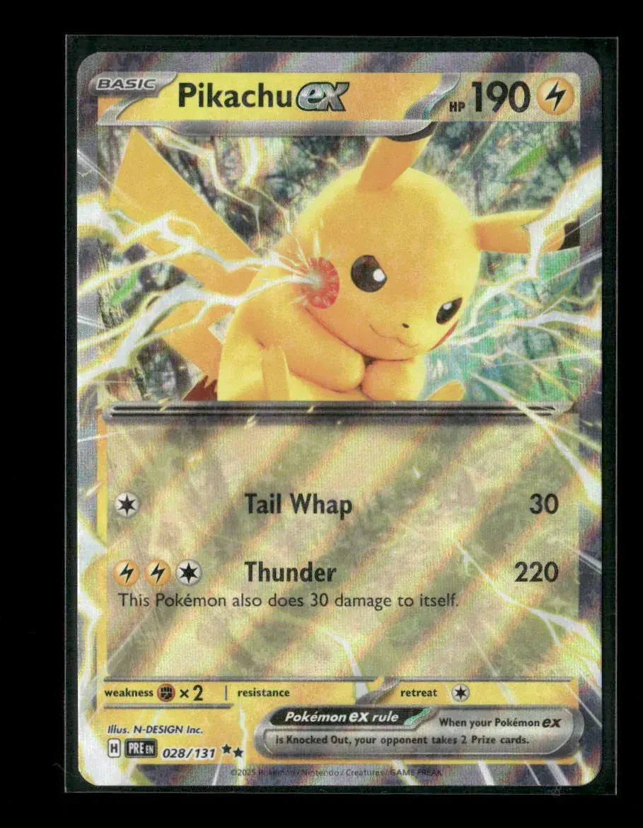 Pikachu Ex - Double Rare Sv: Prismatic Evolutions 028/131 Nm 1