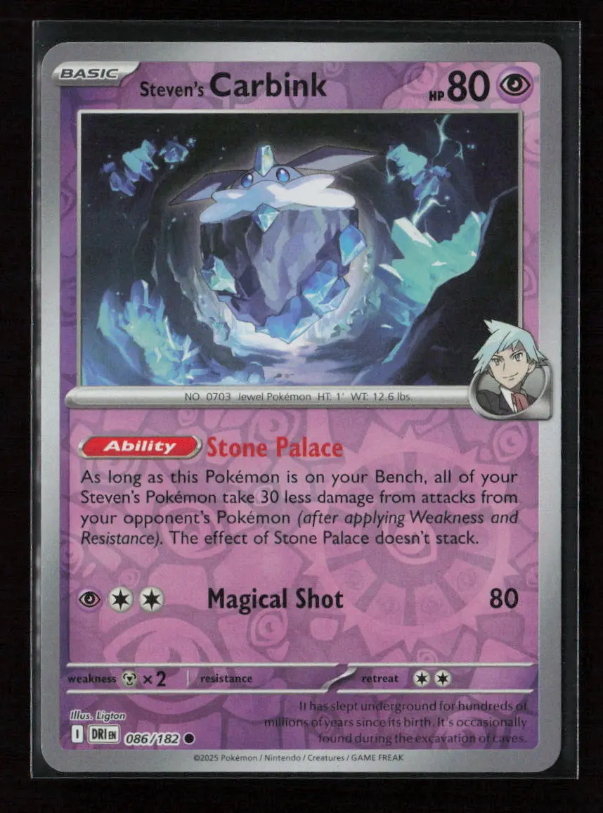 Steven's Carbink Common Sv10: Destined Rivals 086/182 Nm 1