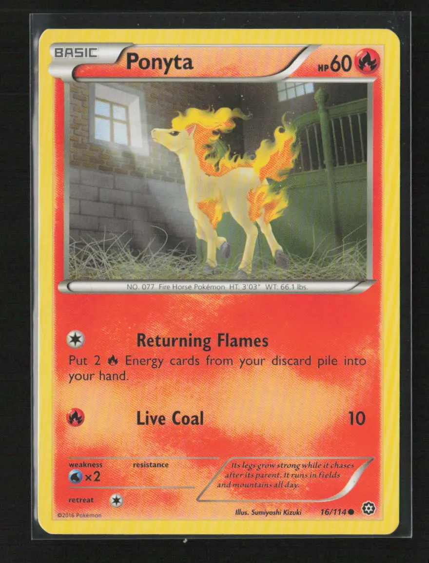 Ponyta Common Xy - Steam Siege 16/114 Lp 1