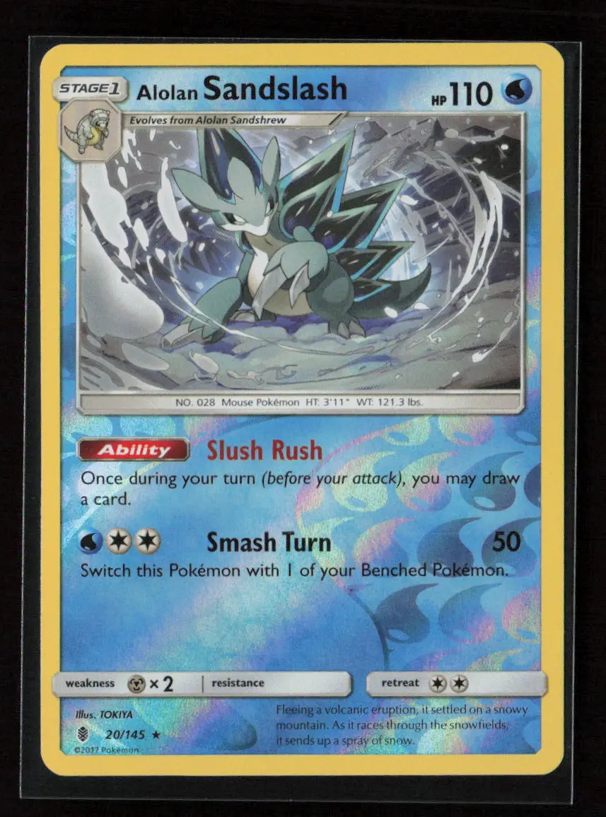 Alolan Sandslash Rare Sm - Guardians Rising 20/145 Lp 1