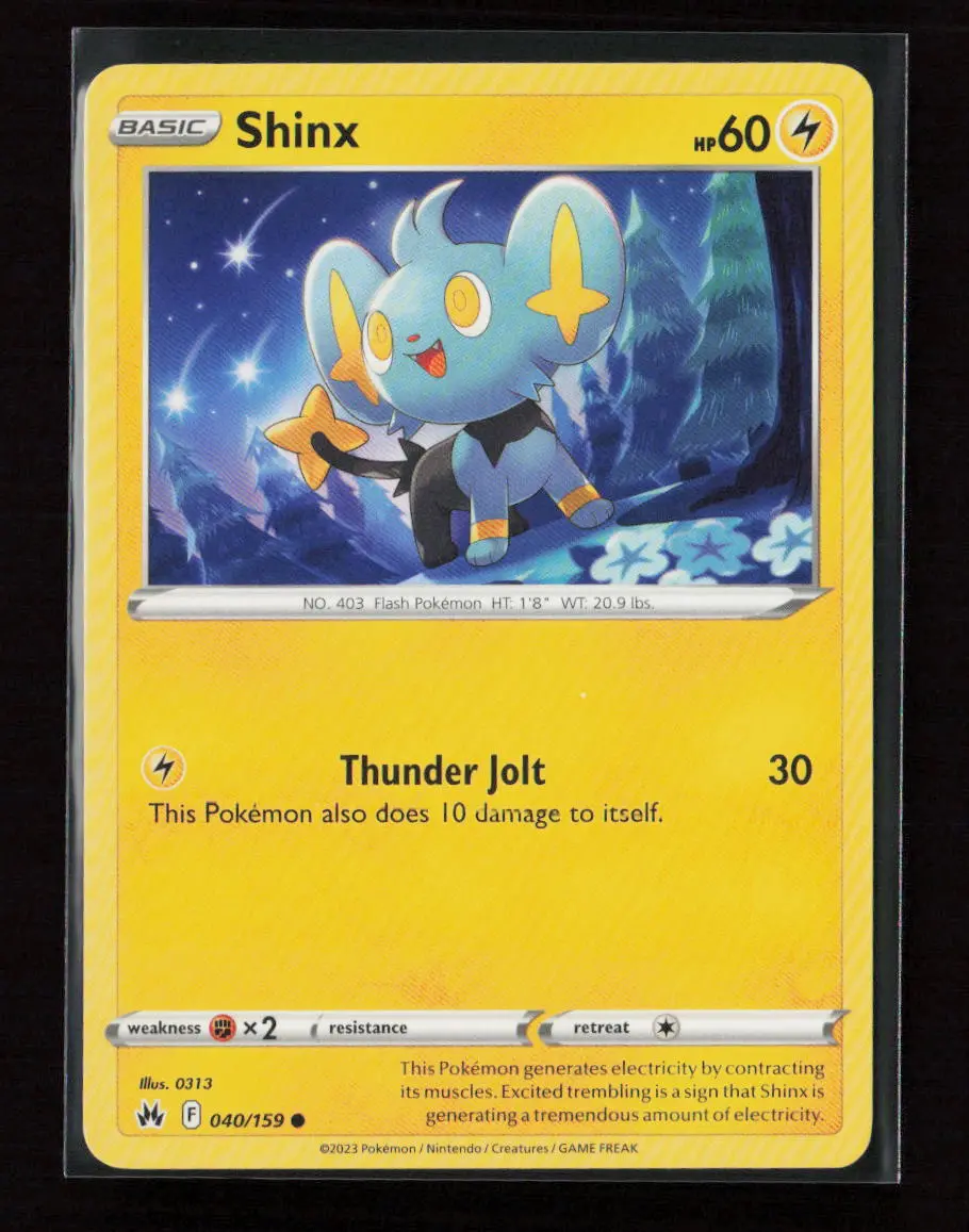 Shinx (40) Common Crown Zenith 040/159 Lp 1