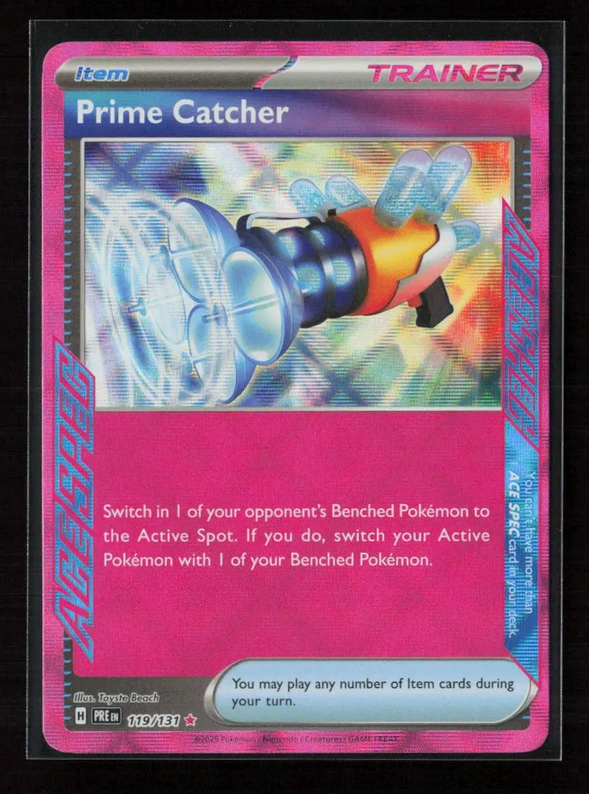 Prime Catcher Ace Spec Rare Sv05: Temporal Forces 157/162 Nm 1