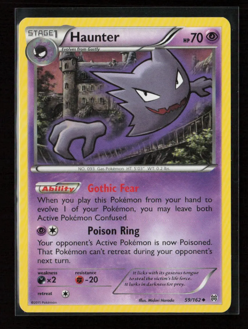 Haunter Uncommon Xy - Breakthrough 59/162 Lp 1