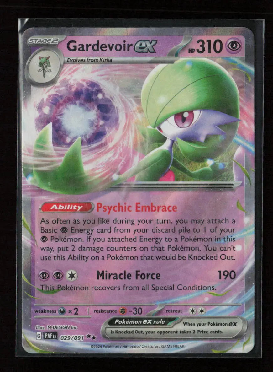 Gardevoir Ex - Double Rare Sv: Paldean Fates 029/091 Nm 1