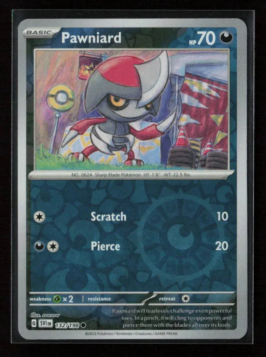 Pawniard Common Sv01: Scarlet & Violet Base Set 132/198 Nm 1