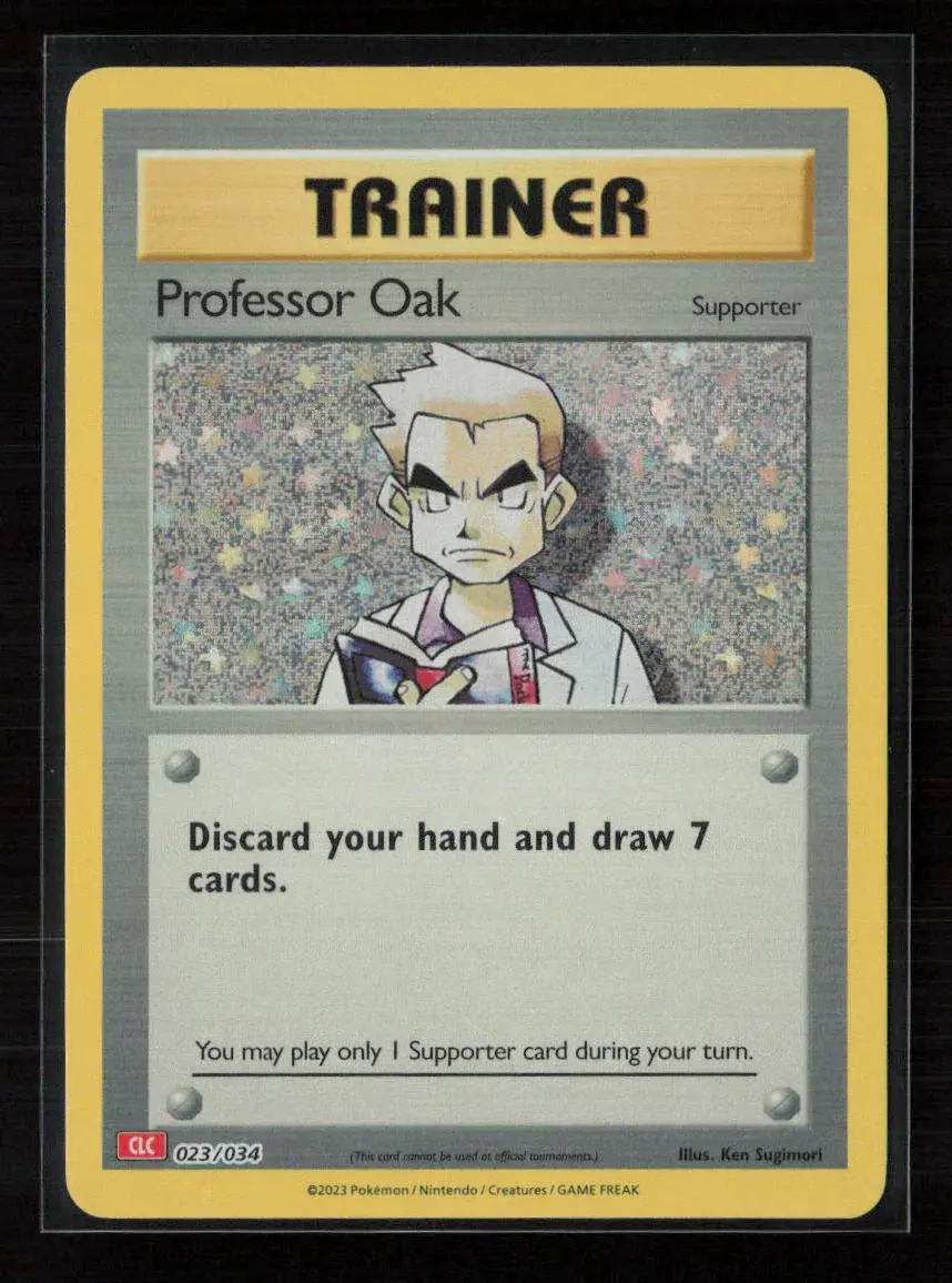 Professor Oak (Clc) Classic Collection Trading Card Game Classic 023/034 Nm 1