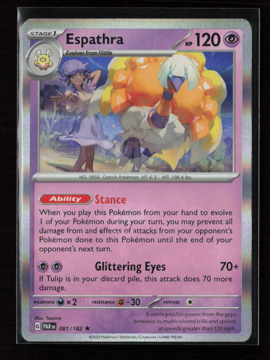 Espathra - Rare Sv04: Paradox Rift 081/182 Nm 1