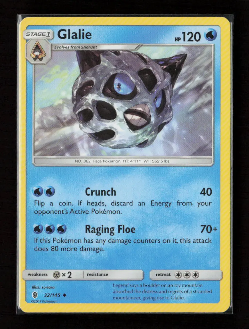 Glalie Uncommon Sm - Guardians Rising 32/145 Lp 1