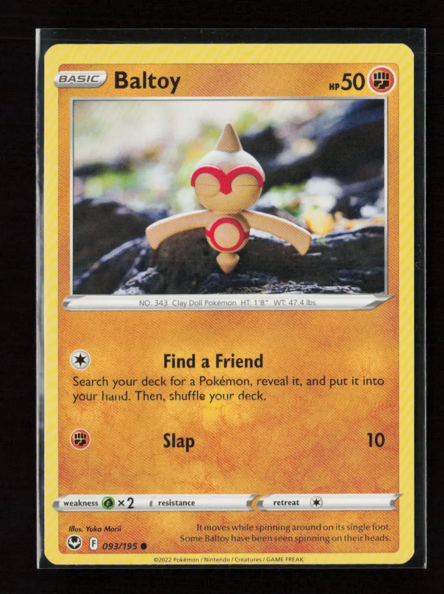 Baltoy Common Swsh12: Silver Tempest 093/195 Lp 1