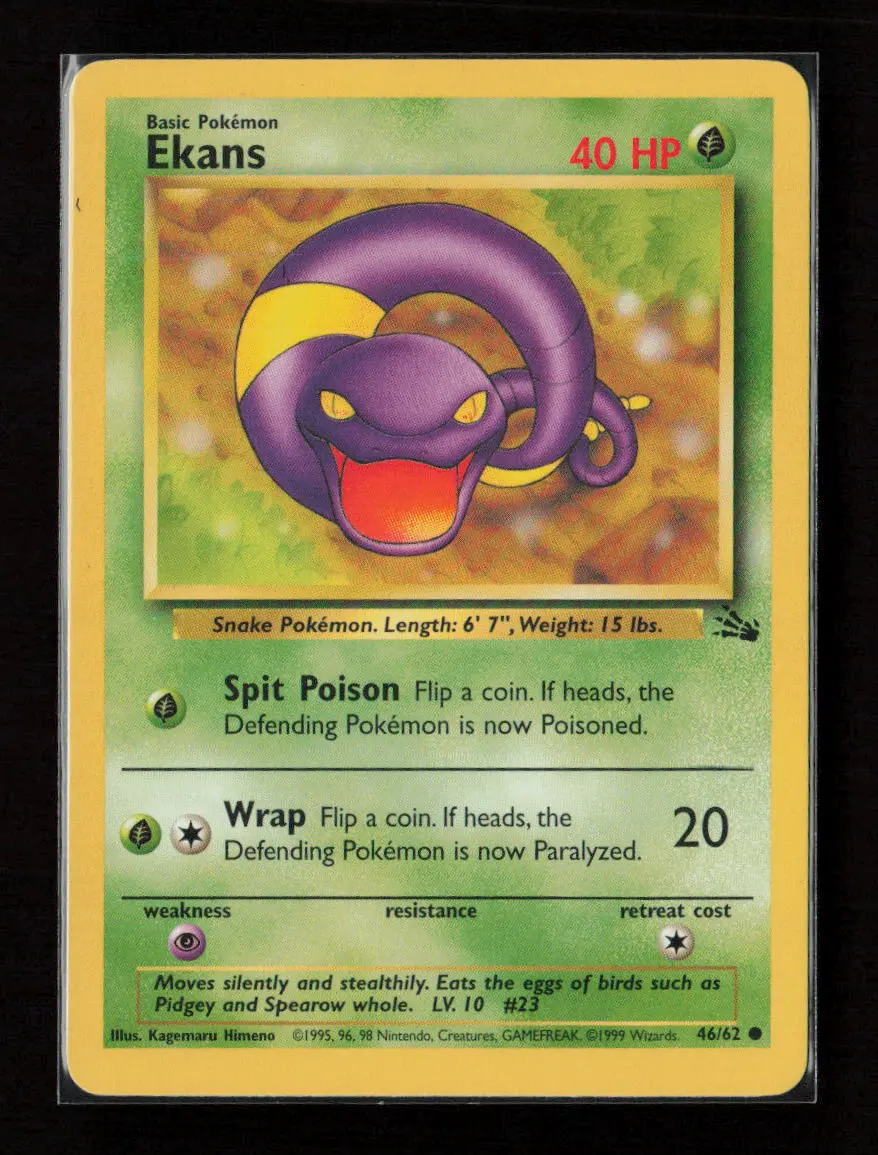 Ekans Common Fossil 46/62 Lp 1