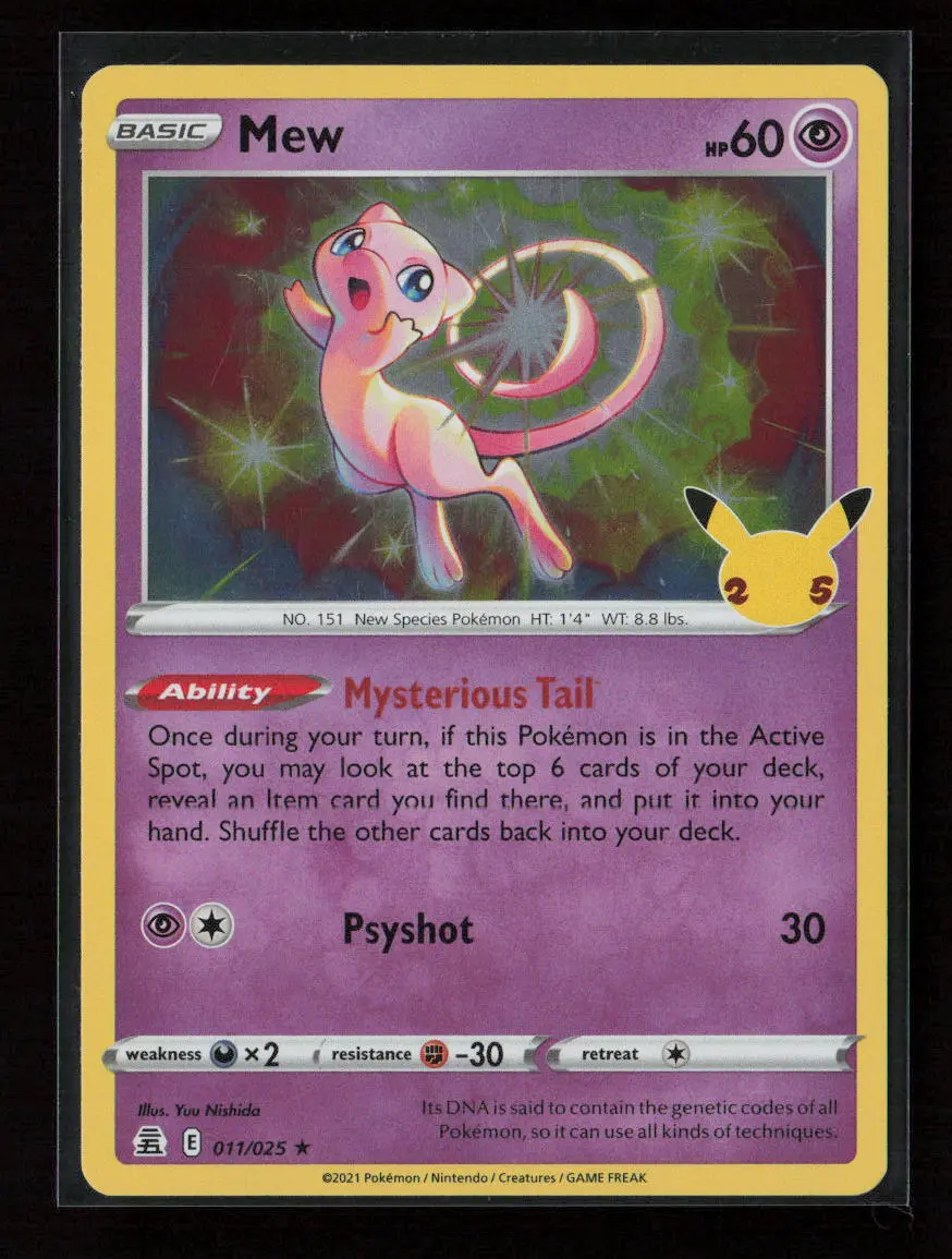Mew Holo Rare Celebrations 011/025 Nm 1