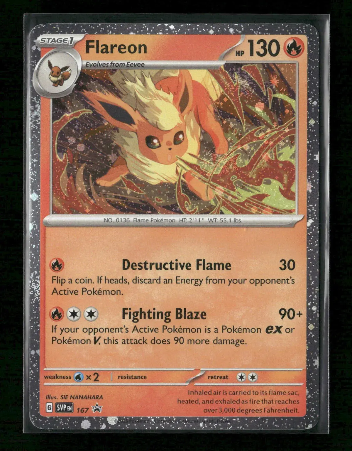 Flareon - (Cosmos Holo) Promo Sv: Scarlet & Violet Promo Cards 167 Nm 1