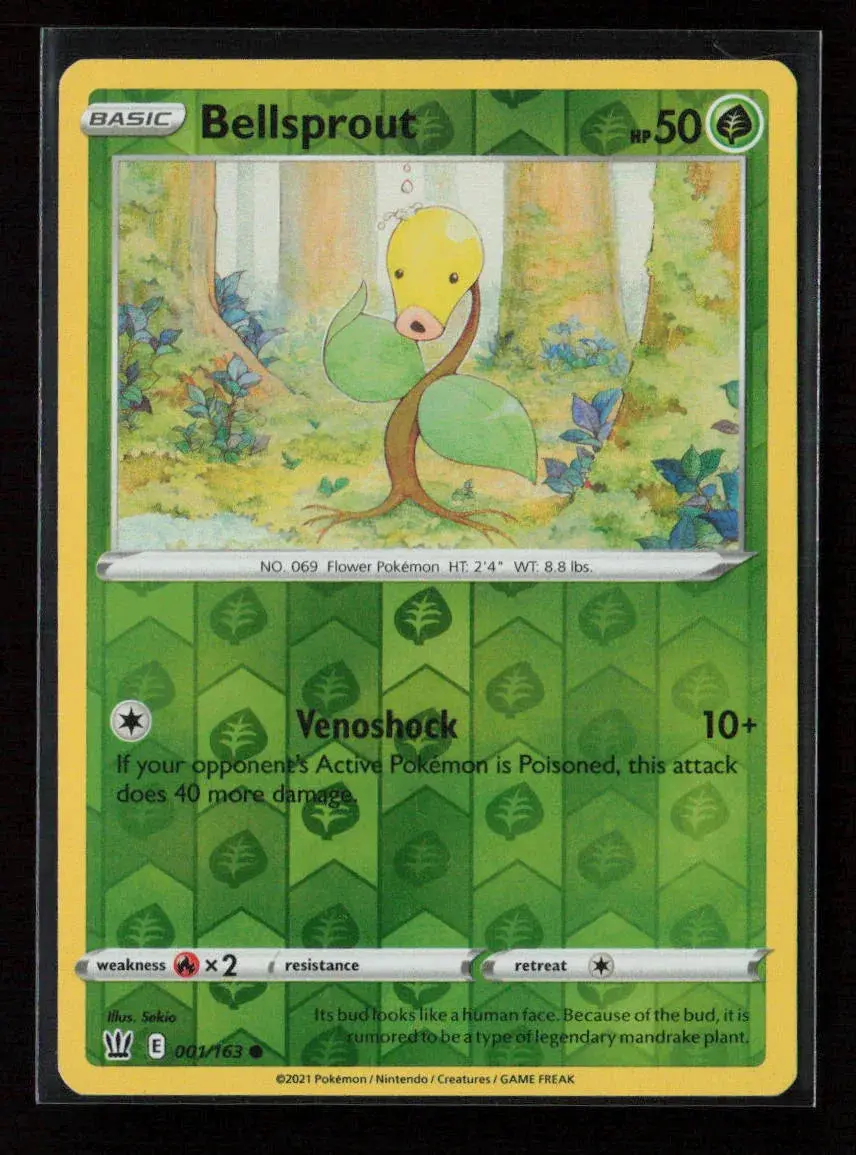 Bellsprout Common Swsh05: Battle Styles 001/163 Lp 1