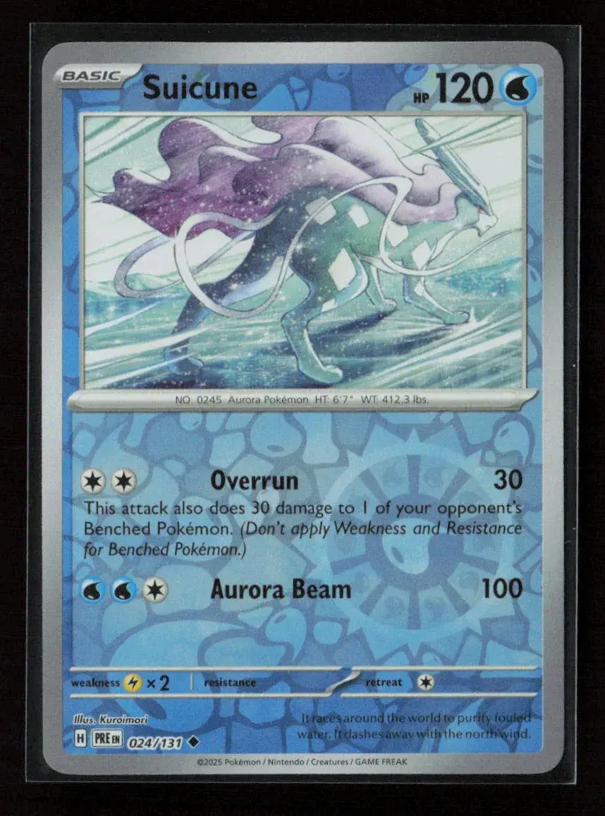 Suicune Uncommon Sv: Prismatic Evolutions 024/131 Nm 1