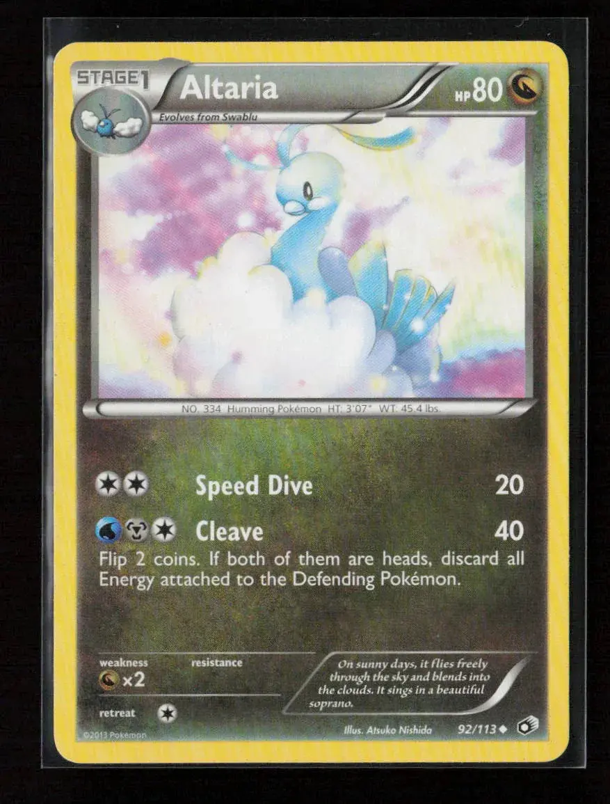 Altaria Uncommon Legendary Treasures 92/113 Nm 1