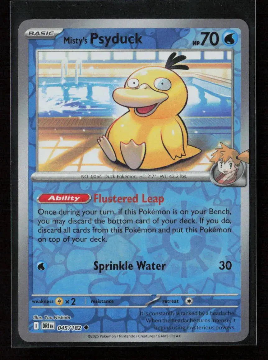 Misty's Psyduck Uncommon Sv10: Destined Rivals 045/182 Nm 1