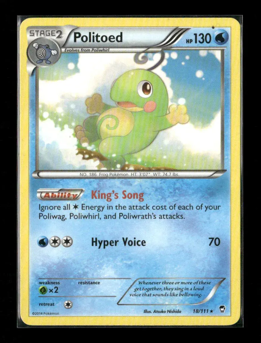 Politoed Rare Xy - Furious Fists 18/111 Lp 1
