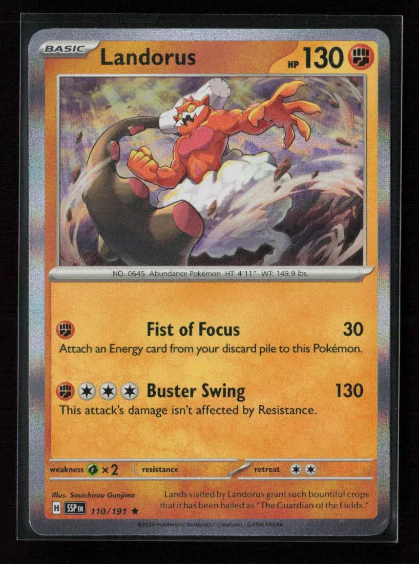 Landorus Rare Sv08: Surging Sparks 110/191 Nm 1