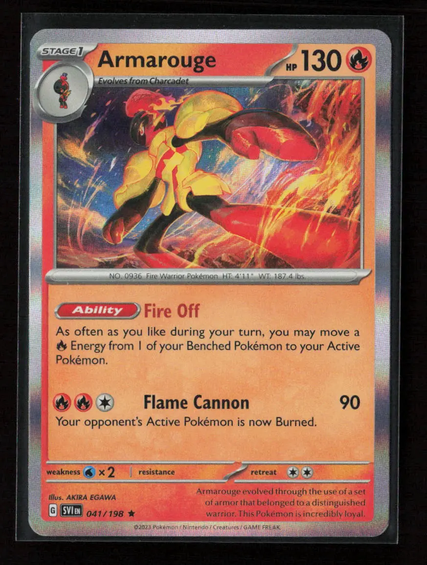 Armarouge - Rare Sv01: Scarlet & Violet Base Set 041/198 Lp 1