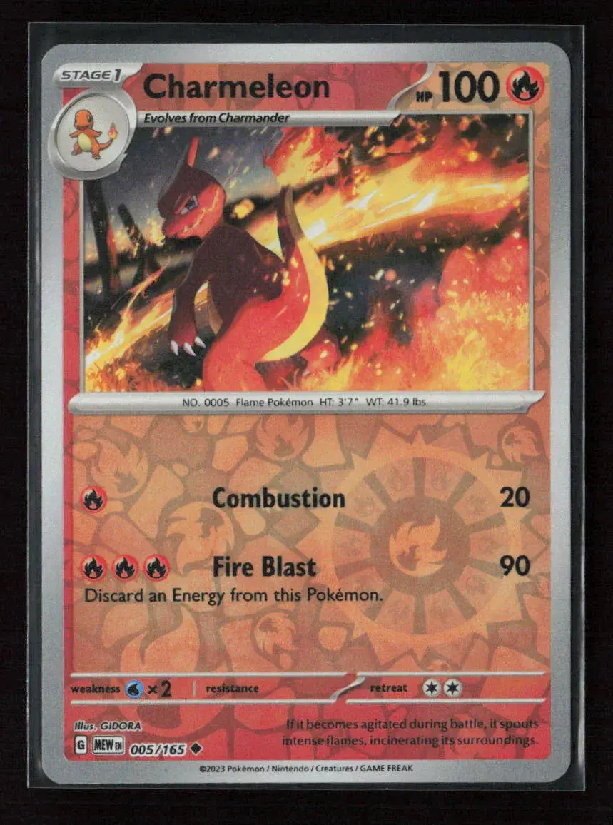 Charmeleon - Uncommon Sv: Scarlet & Violet 151 005/165 Nm 1