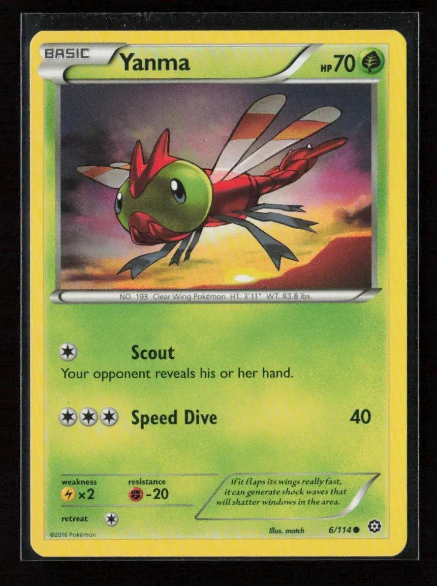Yanma Common Xy - Steam Siege 6/114 Lp 1