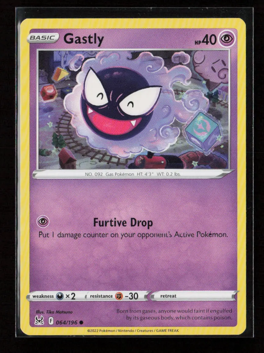Gastly Common Trick Or Trade Booster Bundle 2023 064/196 Lp 1