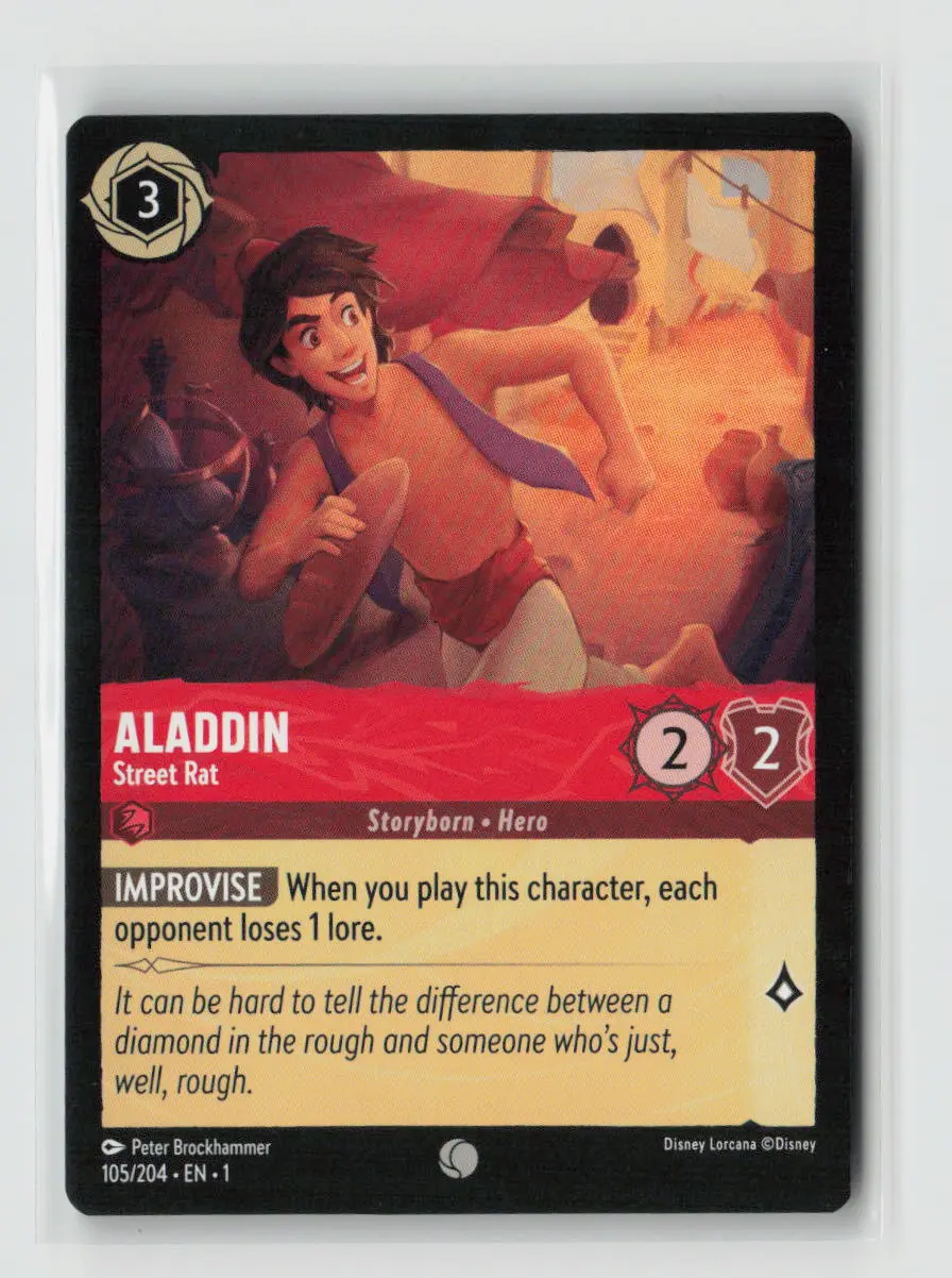 Aladdin - Street Rat Common The First Chapter 105/204 Nm 1