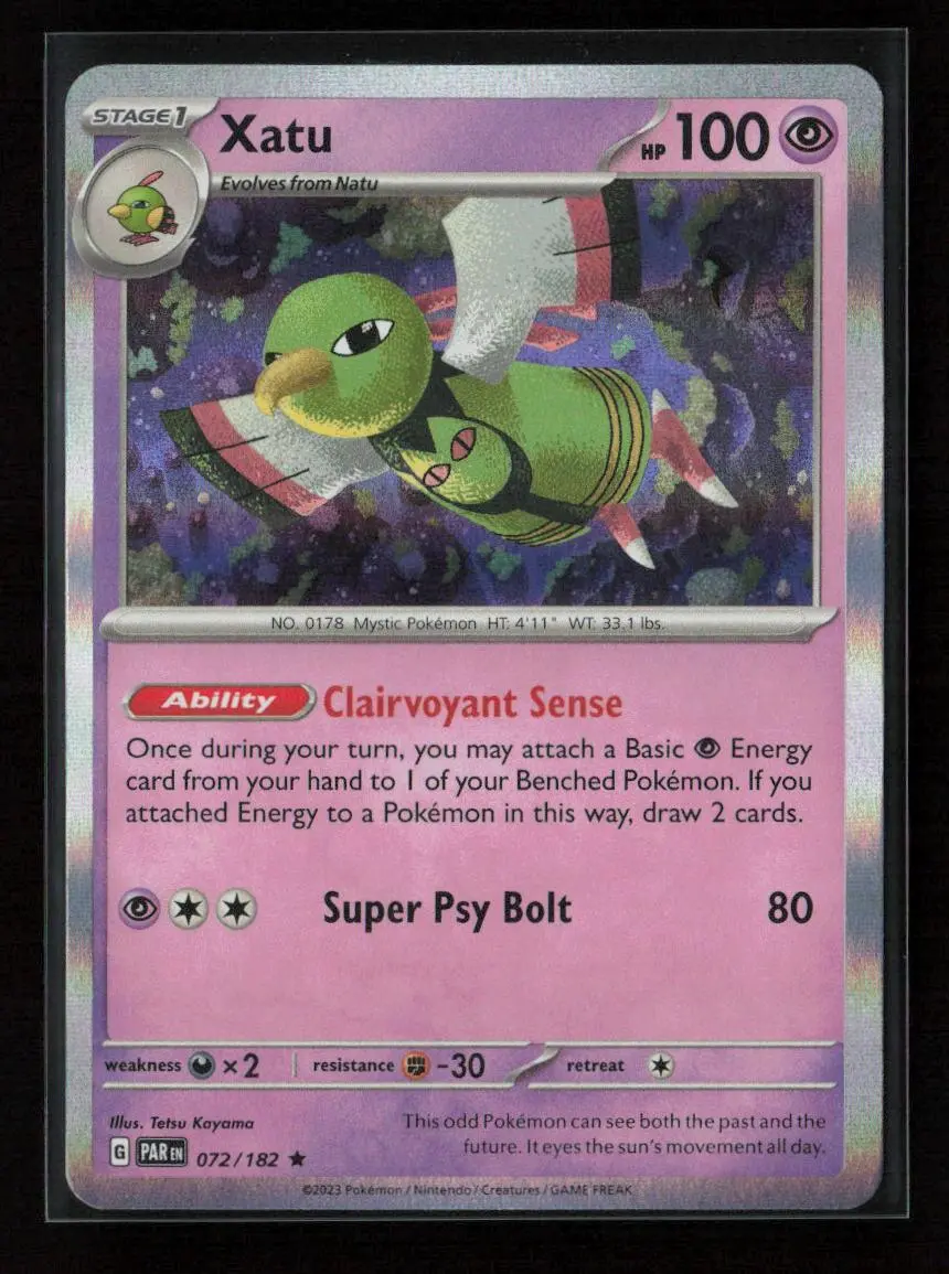 Xatu Rare Sv04: Paradox Rift 072/182 Nm 1