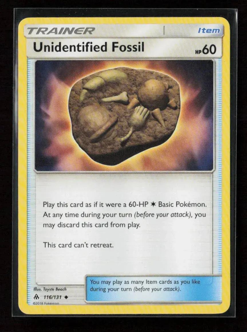 Unidentified Fossil Uncommon Sm - Forbidden Light 116/131 Lp 1