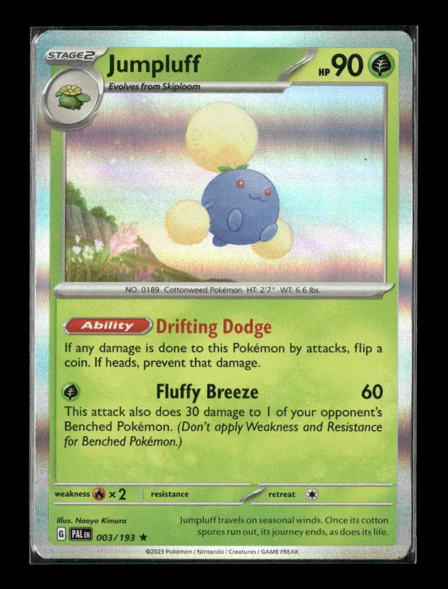 Jumpluff Rare Sv02: Paldea Evolved 003/193 Lp 1