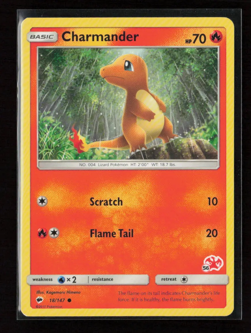 Charmander - 18/147 (#56 Charizard Stamped) Promo Battle Academy 018/147 Nm 1