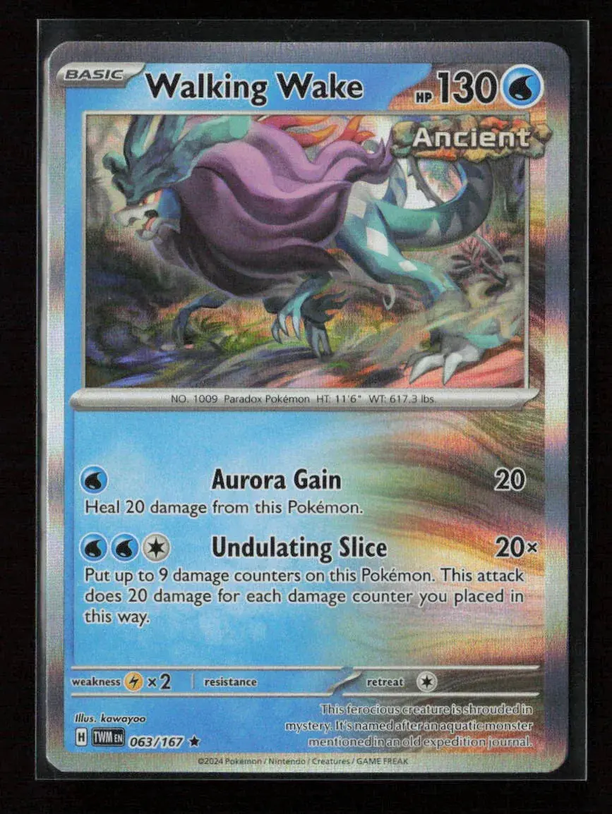 Walking Wake Rare Sv06: Twilight Masquerade 063/167 Nm 1